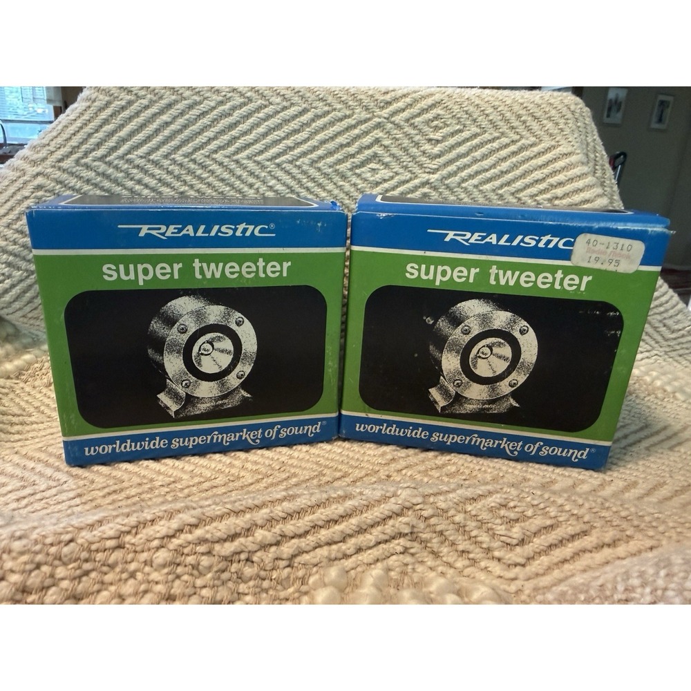 (2) NOS Radio Shack Realistic Super tweeters 40-1310A - A VERSION *Untested* NIB